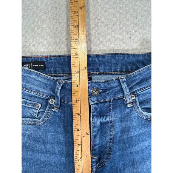 True Religion Women's 27 Jennie Curvy Mid Rise‎ Skinny Distressed Denim Jean - Picture 3 of 11